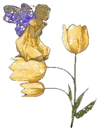 Fairy Sitting On Flower Sticker