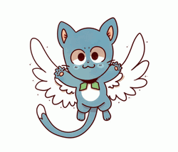 Fairy Tail Cute Happy Flying