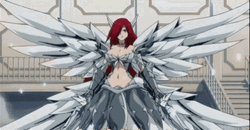 Fairy Tail Erza Scarlet Heaven's Wheel Armor GIF