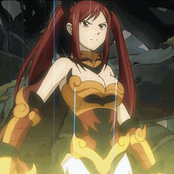 Fairy Tail Erza Scarlet Outfits GIF