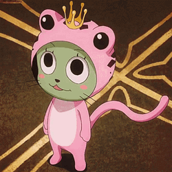Fairy Tail Happy In Pink Frog