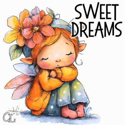 Fairy With Flowers In Hair Saying Sweet Dreams GIF