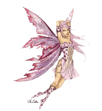 Fairy With Pink Hair Flying Sticker