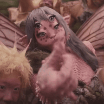 Fairy With Three Eyes Pointing GIF