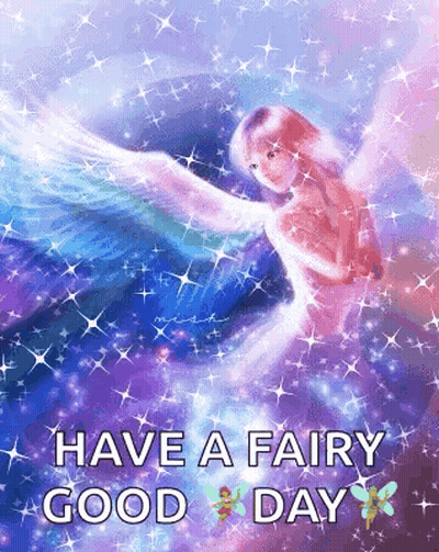 Fairy With Wings Saying Have A Fairy Good Day GIF