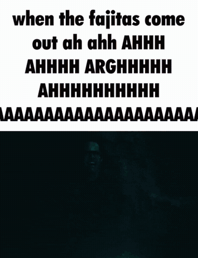 Fajitas Coming Out Poster GIF