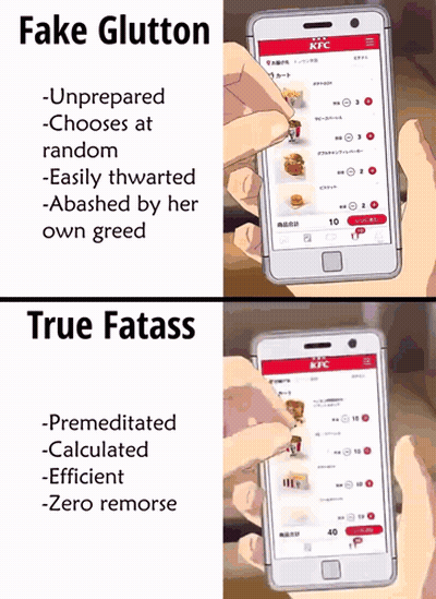 Fake Glutton And True Fatass On Cell Phone GIF