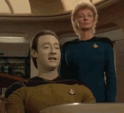 Fake Smile Data Star Trek GIF