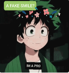 Fake Smile Izuku Midoriya GIF