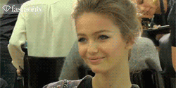 Fake Smile Sad Fashion Model GIF