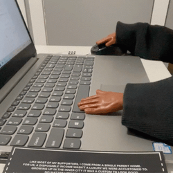 Fakes Hand Tries Typing Meme GIF