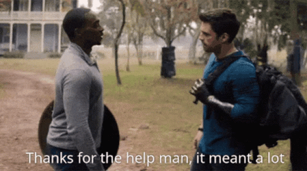 Falcon Thanks Winter Soldier For The Help GIF