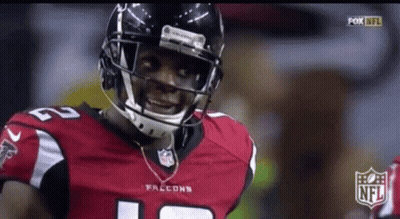 Falcons Player In Helmet And Number 12 Jersey GIF