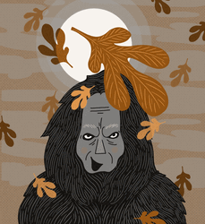 Fall Autumn Sasquatch Art GIF