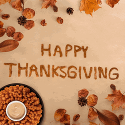 Fall Season Theme Animated Happy Thanksgiving GIF