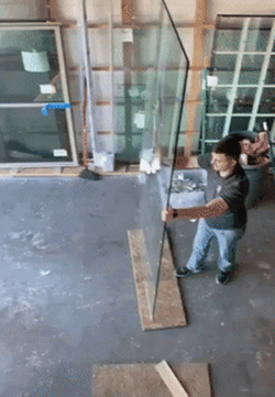 Fallen Glass Breaking On Ground GIF