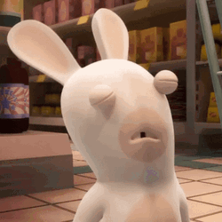 Falling Asleep Rabbids GIF