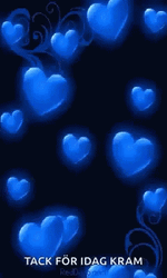 Falling Blue Heart GIF
