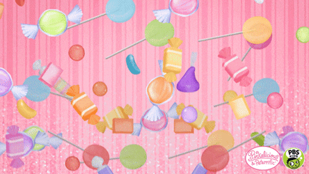 Falling Candies Pbs Kids GIF