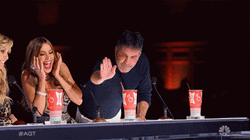 Falling Confetti Golden Buzzer GIF