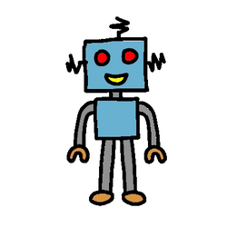 Falling Confetti In Robots Hands GIF