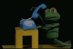 Falling Down Kermit The Frog Talking On Phone GIF