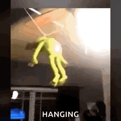 Falling From Ceiling Kermit The Frog GIF