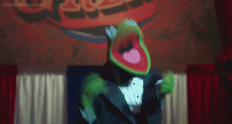 Falling Kermit Yay GIF
