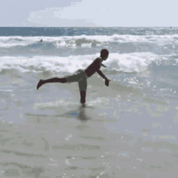 Falling On The Blue Wave GIF