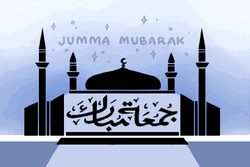 Falling Stars In The Mosque Jumma Mubarak GIF