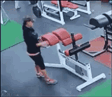 Falling While Workout GIF