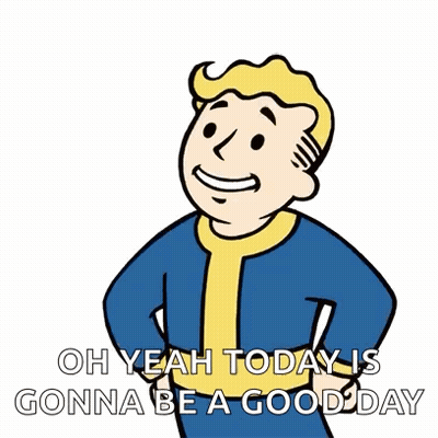 Fallout Cartoon Character Giving Thumbs Up GIF