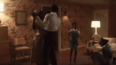 Family Dancing In Living Room With Word Them GIF