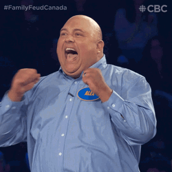 Family Feud Contestant Hollering GIF