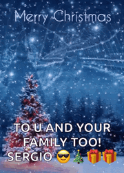 Family Greetings Christmas Card GIF