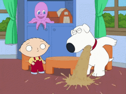 Family Guy Bryan Vomit