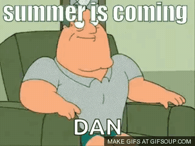 Family Guy Character Sitting Summer Is Coming Dan GIF