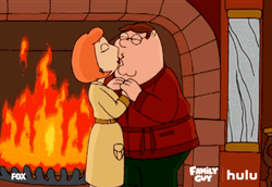 Family Guy Couple Kissing GIF