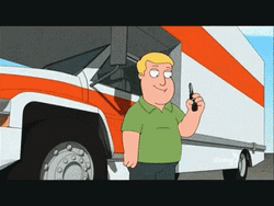 Family Guy Funny Moving Truck Accident GIF