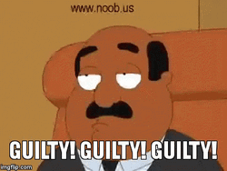 Family Guy Guilty Noob Judge  GIF