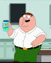 Family Guy Peter Griffin Slurp Juice GIF