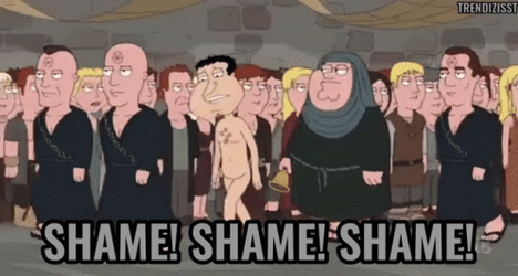 Family Guy Shame Bell Walk Of Shame GIF