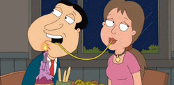 Family Guy Spaghetti Eating Scene GIF