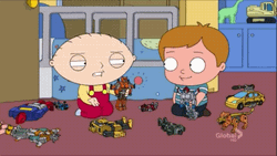 Family Guy Stewie Transformers Toy GIF