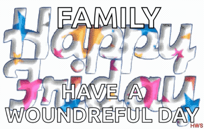Family Happy 5Th Sign GIF