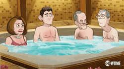 Family In Hot Tub GIF