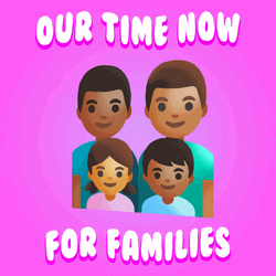 Family Of Four Animated FunArt GIF
