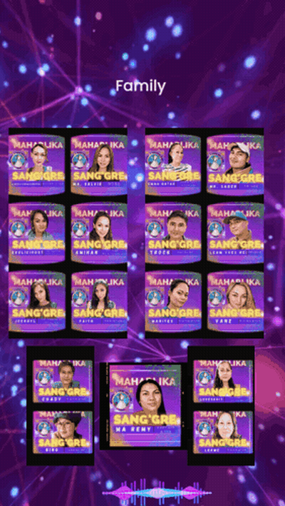 Family On Purple Background GIF