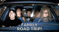 Family Road Trip Mike Myers GIF