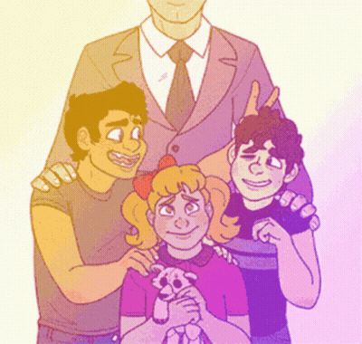 Family With Man In Suit GIF